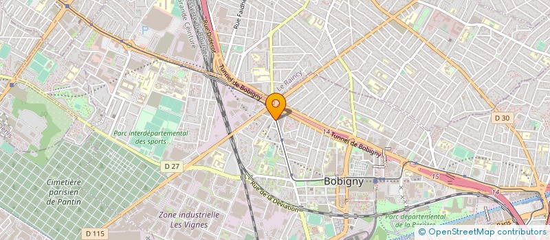 localisation de l'entreprise VMS TELECOM à BOBIGNY