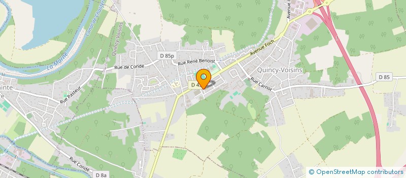 localisation de l'entreprise VMTEL à QUINCY-VOISINS