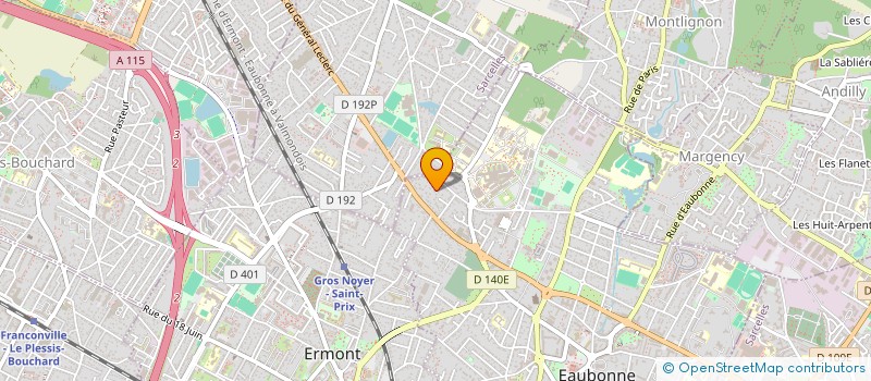 localisation de l'entreprise VMTH CORPORATE à EAUBONNE