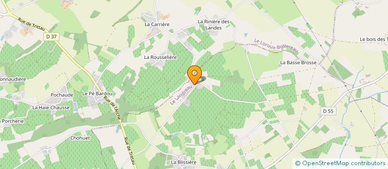 localisation de l'entreprise VMV  LE LOROUX-BOTTEREAU