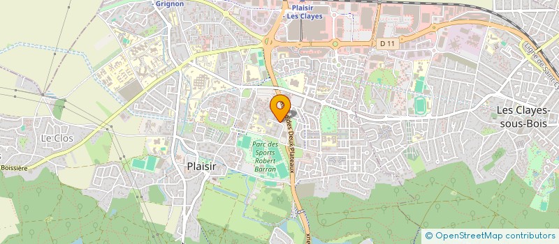 localisation de l'entreprise VMX  PLAISIR