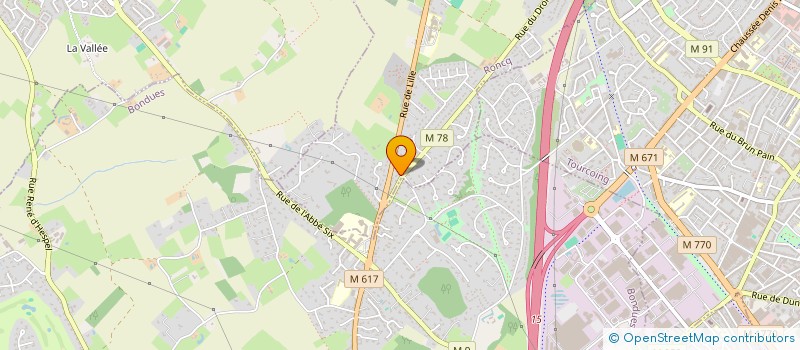 localisation de l'entreprise VN à RONCQ