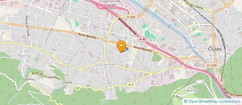localisation de l'entreprise VN AUTOMOBILES à SCIONZIER