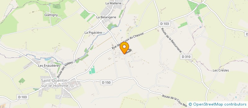 localisation de l'entreprise VN BATI  SAINT-QUENTIN-SUR-LE-HOMME