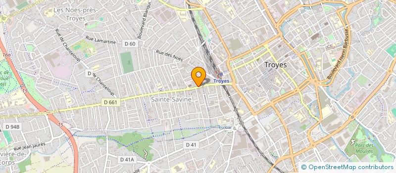 localisation de l'entreprise VN DISTRIBUTION  SAINTE-SAVINE