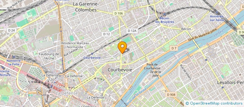 localisation de l'entreprise VN SOLUTIONS à COURBEVOIE