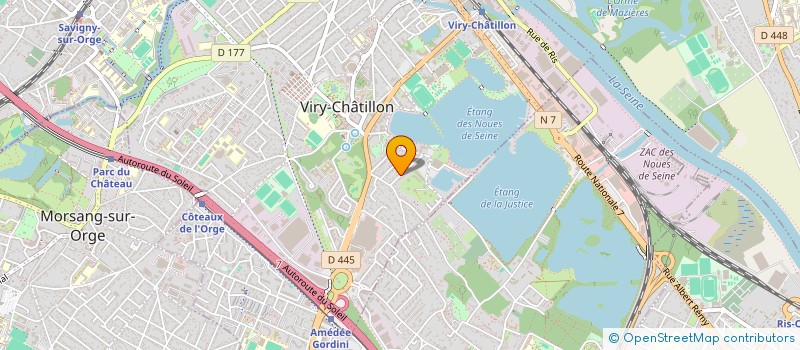 localisation de l'entreprise VN VIRY AUTO  VIRY-CHATILLON