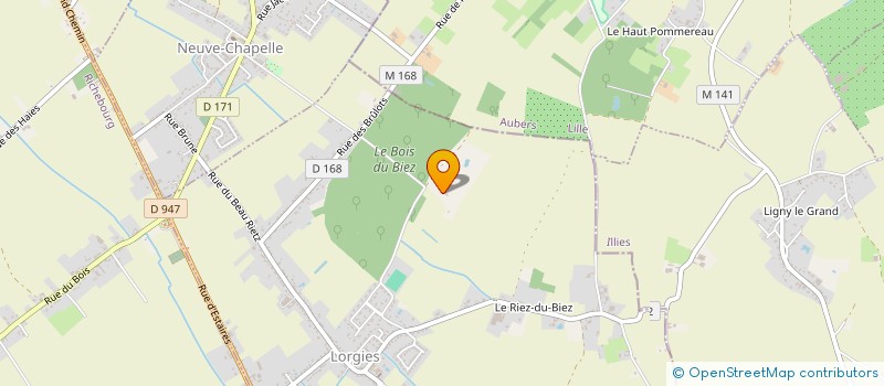 localisation de l'entreprise VN3A62  LORGIES