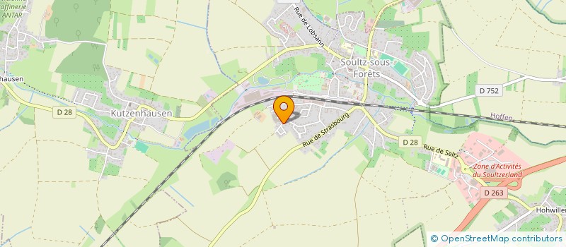 localisation de l'entreprise VNA-VIVRE NORD ALSACE  KUTZENHAUSEN