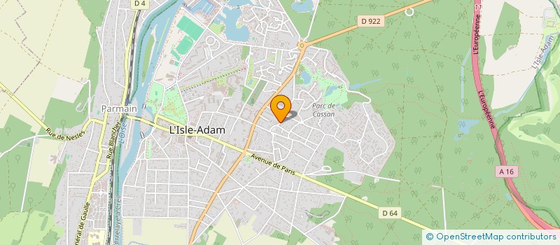 localisation de l'entreprise VNB  L'ISLE-ADAM