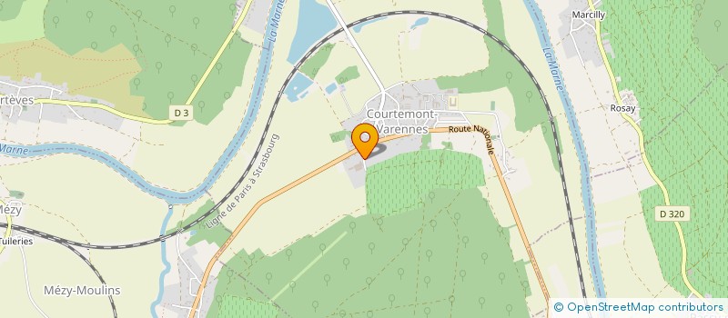 localisation de l'entreprise VNB BAT  COURTEMONT-VARENNES