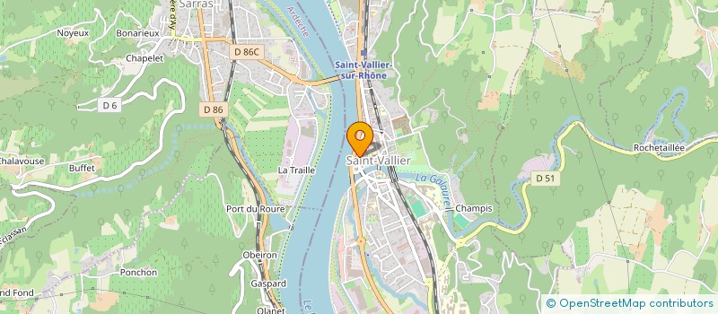 localisation de l'entreprise VNC SOFIDIFF SOC FINANCIERE DE DIFFUSION  SAINT-VALLIER