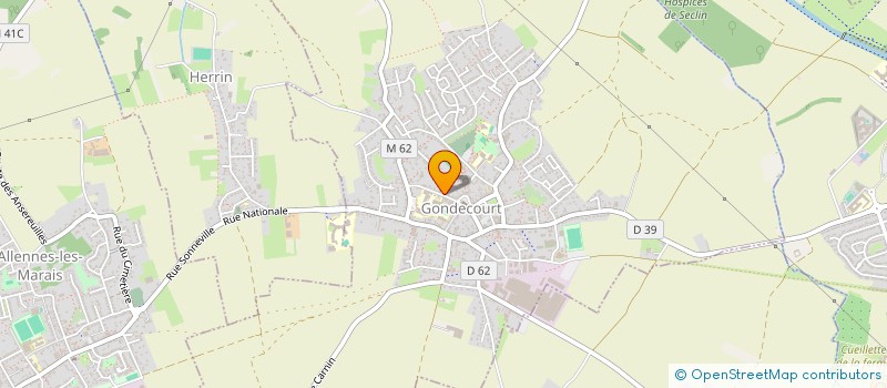 localisation de l'entreprise VND TRANSPORTS  GONDECOURT