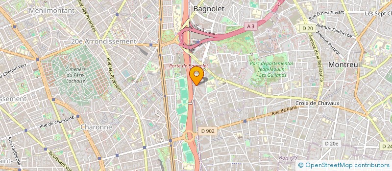localisation de l'entreprise VNF  BAGNOLET