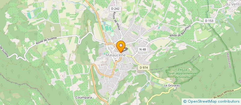 localisation de l'entreprise VNTX VELO  MALAUCENE