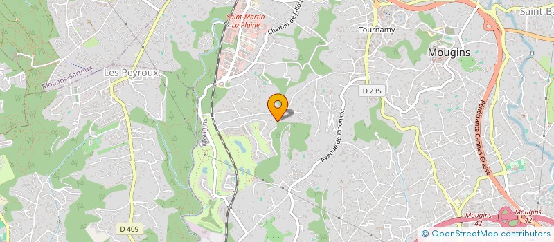 localisation de l'entreprise VNV BAT à MOUGINS