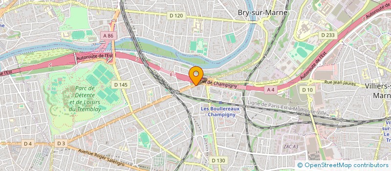 localisation de l'entreprise VO 94 à CHAMPIGNY-SUR-MARNE