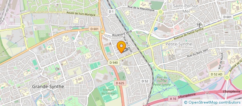 localisation de l'entreprise VO ANIMATIONS à DUNKERQUE