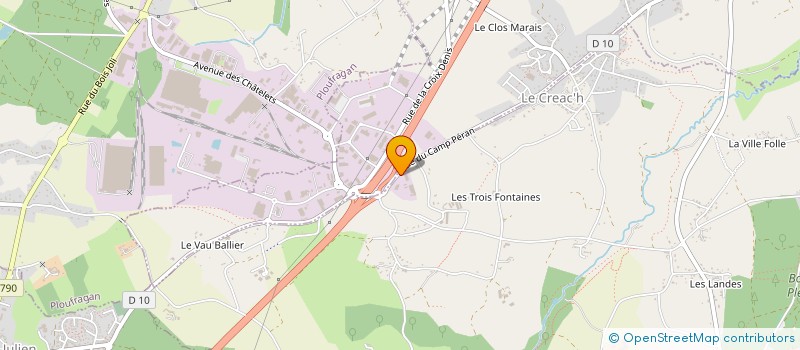 localisation de l'entreprise VO AUTO + à PLEDRAN