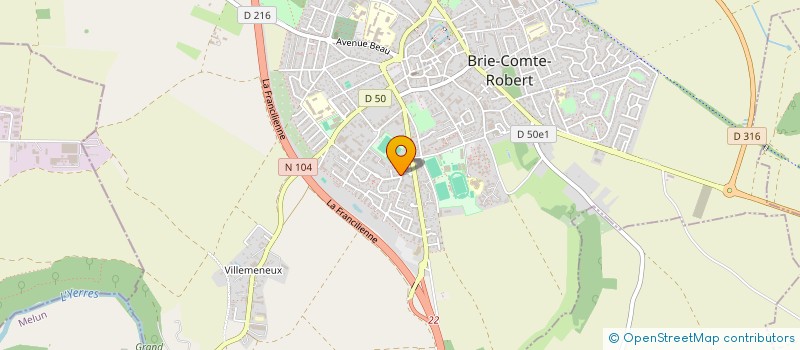 localisation de l'entreprise VO GESTION  BRIE-COMTE-ROBERT