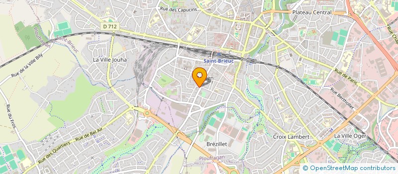 localisation de l'entreprise VO PRODUCTIONS à SAINT-BRIEUC