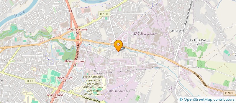 localisation de l'entreprise VO SAINT-MAURY à ALBI