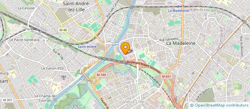 localisation de l'entreprise VO VINYL à LA MADELEINE