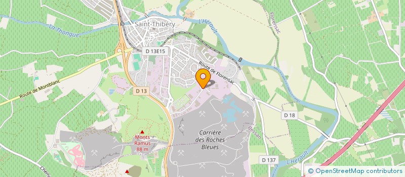 localisation de l'entreprise VO2 MEDICAL MEDITERRANEE à SAINT-THIBERY