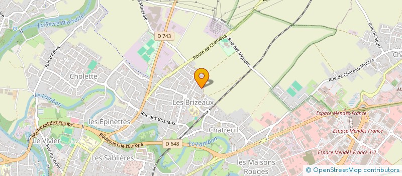 localisation de l'entreprise VO2B CONSTRUCTION à NIORT