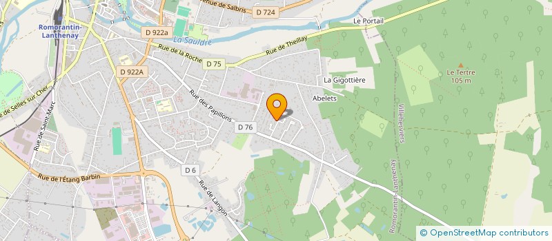 localisation de l'entreprise VOCACE  ROMORANTIN-LANTHENAY