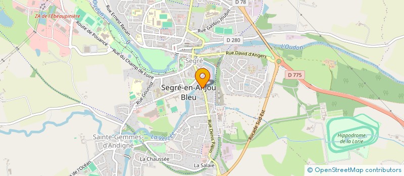localisation de l'entreprise VOCADELYS à SEGRE-EN-ANJOU BLEU