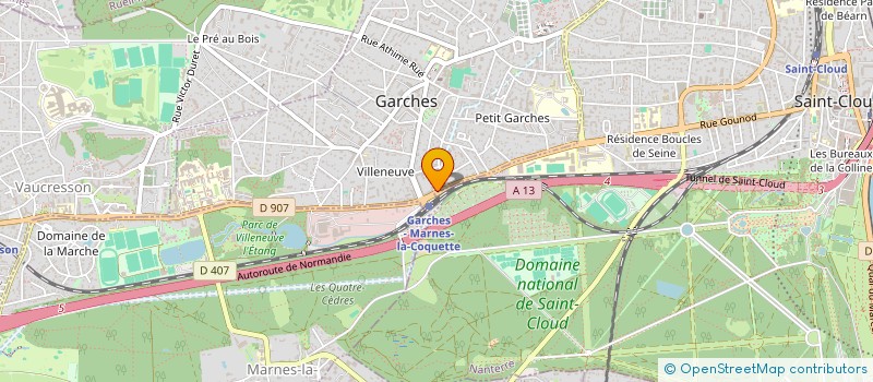 localisation de l'entreprise VOCADIF à GARCHES