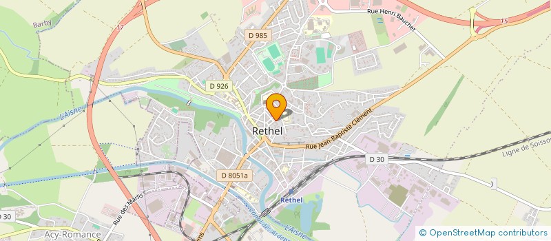 localisation de l'entreprise VOCAL ARDENNES  RETHEL