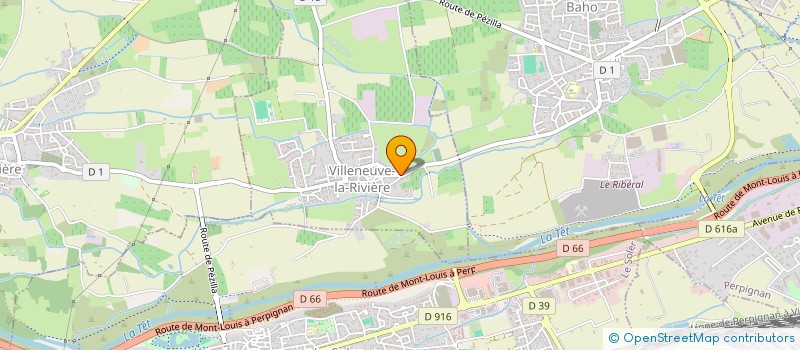 localisation de l'entreprise VOCAL'ART  VILLENEUVE-LA-RIVIERE