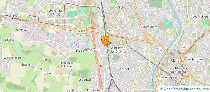 localisation de l'entreprise VOCAL CHORD  LE MANS