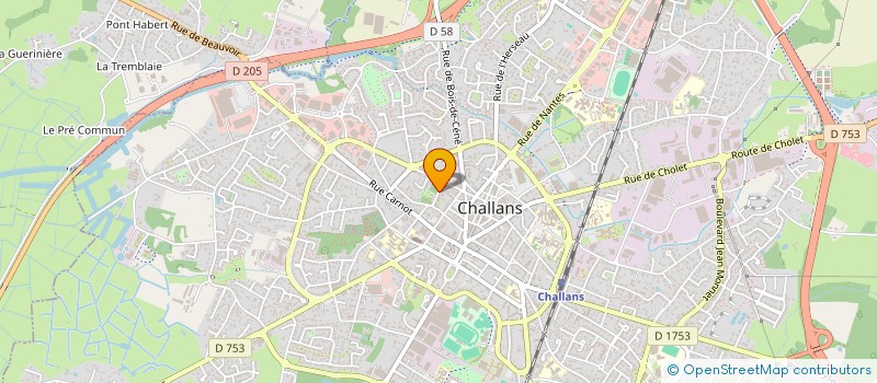 localisation de l'entreprise VOCAL SWING à CHALLANS