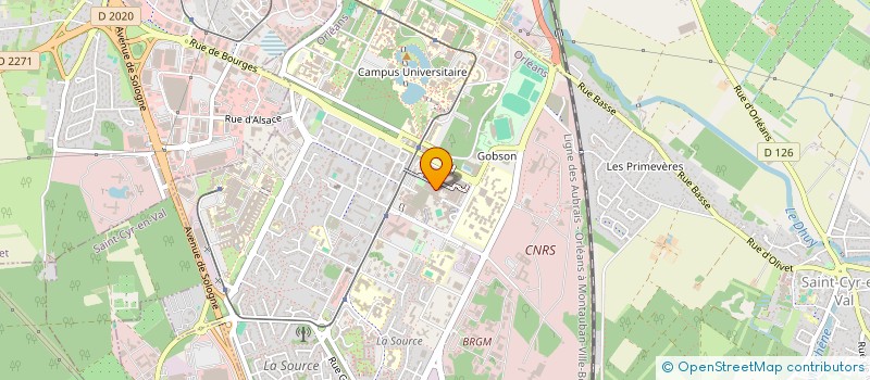 localisation de l'entreprise VOCALIA à ORLEANS