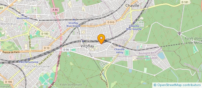 localisation de l'entreprise VOCALISES ECOLE DE CHANT  VIROFLAY