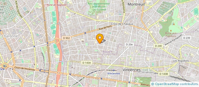 localisation de l'entreprise VOCALLY à MONTREUIL