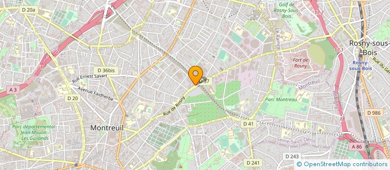 localisation de l'entreprise VOCAPHONE à MONTREUIL