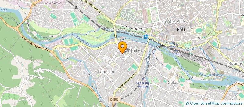 localisation de l'entreprise VOCATION COIFFEUR à PAU