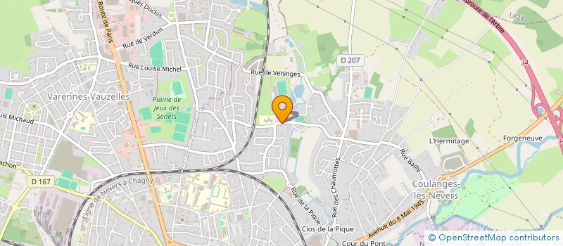 localisation de l'entreprise VOCE E PIANO  COULANGES-LES-NEVERS