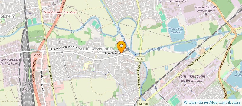 localisation de l'entreprise VOCLM  SOUFFELWEYERSHEIM