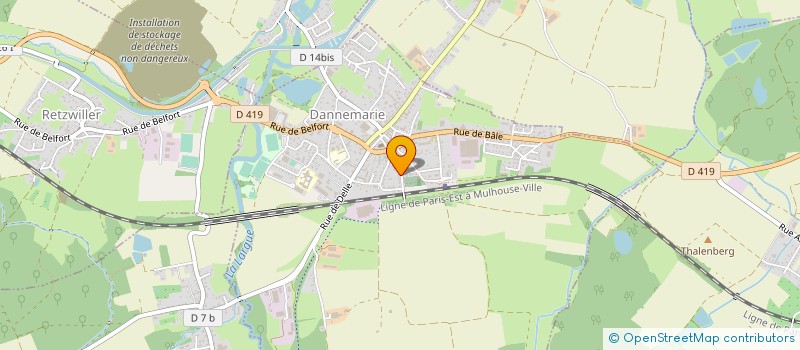 localisation de l'entreprise VOCO à DANNEMARIE