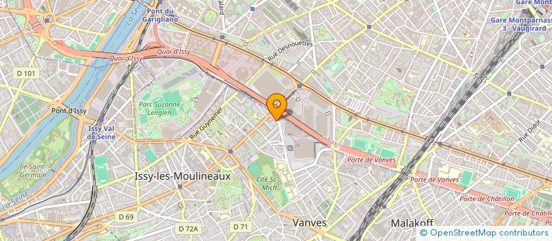 localisation de l'entreprise VODALYS à ISSY-LES-MOULINEAUX