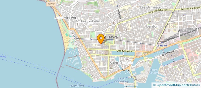 localisation de l'entreprise VODGA à LE HAVRE