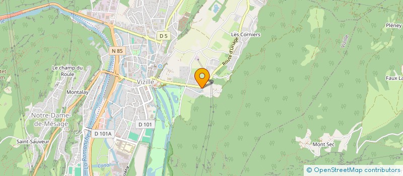 localisation de l'entreprise VODIZ  VIZILLE