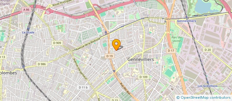 localisation de l'entreprise VODOLE à GENNEVILLIERS