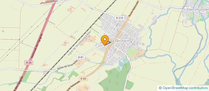 localisation de l'entreprise VOEGELE FILS à EBERSHEIM