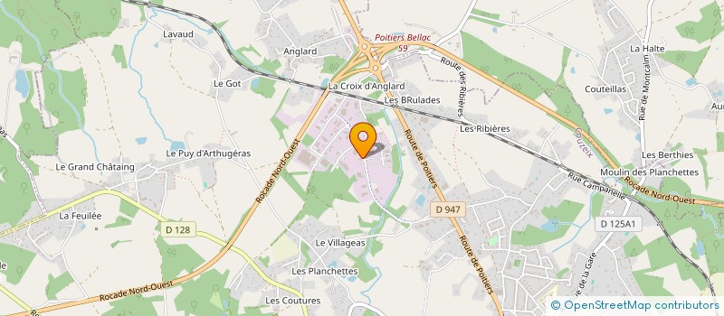 localisation de l'entreprise VOF à COUZEIX